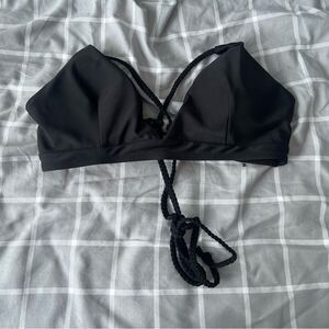 SHEIN Womens Medium Black Polyester Bikini‎ Top
